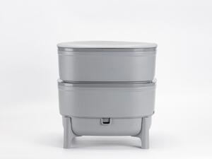 Vermikompostér Plastia - šedý recyklát