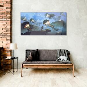 Obraz na skle Obraz na skle Malba abstrakce medusa