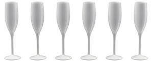 ERNESTO® Sada sklenic, 6dílná (bílá, sklenice na šampaňské) (100375079002)