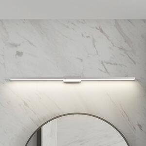 Lindby LED koupelnové a zrcadlové svítidlo Alenia, 120 cm, IP44, šedé, Hliník / šedá / zinek, Koupelna, Hliník, Moderní