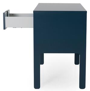 Matně petrolejově modrý lakovaný pracovní stůl Tenzo Uno 105 x 50 cm