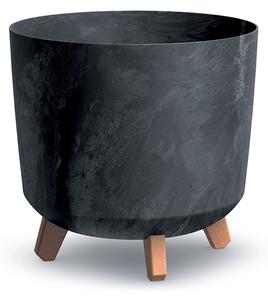 Květináč GRACIA TUBUS BETON EFFECT 29,8 cm - barva: antracit