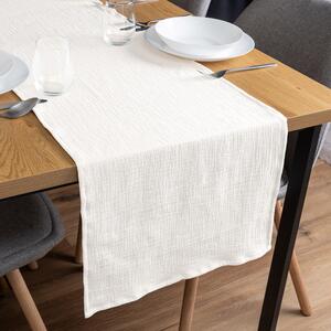 Biante Mušelínový běhoun na stůl MSN-082 Krémově bílý 20x120 cm