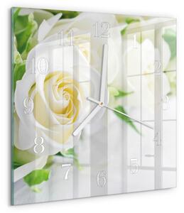Skleněné hodiny Růže zskb-30x30-00084675