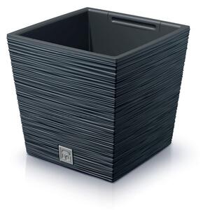 Květináč FURU SQUARE LOW 24 cm - barva: antracit