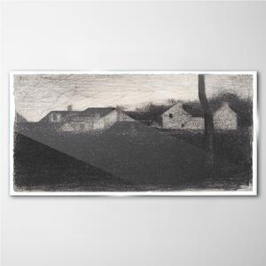 Obraz na skle Obraz na skle Krajina domů Georges Seurat