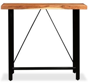 Barový stůl masivní akáciové dřevo 120 x 60 x 107 cm