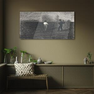 Obraz na skle Obraz na skle Moderní rolníky Seurat