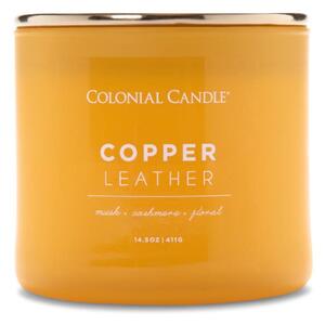 Vonná svíčka Copper Leather - 411g