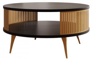 Konferenční stolek Mozimo Gold, Barva: zlatá / černý molet Mirjan24 5903211338892