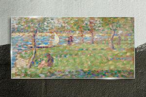 Obraz na skle Obraz na skle Island Malování Seurat