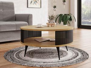 Konferenční stolek Mozimo, Barva dřeva: černá / dub lancelot Mirjan24 5903211338861