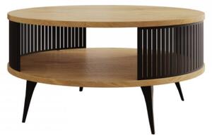 Konferenční stolek Mozimo, Barva: černá / arktická bílá Mirjan24 5903211338830