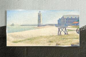 Obraz na skle Obraz na skle Lighthouse Water