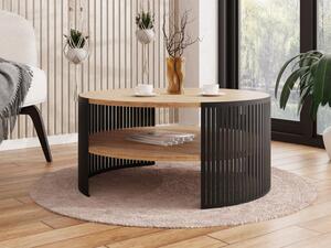 Konferenční stolek Zinzit, Barva: černá / arktická bílá Mirjan24 5903211338939