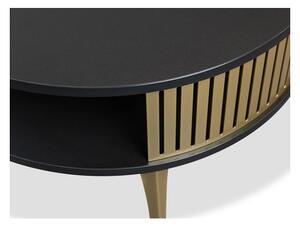 Konferenční stolek Mozimo Gold, Barva: zlatá / arktická bílá Mirjan24 5903211338885