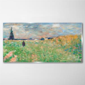 Obraz na skle Obraz na skle Letní krajina Seurat