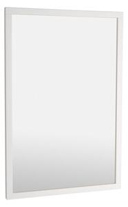 Bílé dřevěné zrcadlo Confetti 90 cm