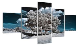 Strom v zimě, obraz na zeď (125x70cm)