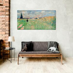 Obraz na skle Obraz na skle Letní krajina Seurat