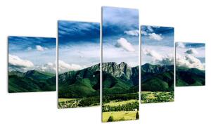Horský výhled - moderní obrazy (125x70cm)