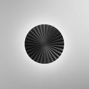 Luce Ambiente Design LED nástěnné světlo Anadara, černá, Ø 50 cm, kov,, Černá, Obývací pokoj / jídelna, Hliník