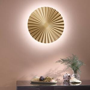Luce Ambiente Design LED nástěnné světlo Anadara, zlatá, Ø 50 cm, kov,, Mosaz / zlato, Obývací pokoj / jídelna, Hliník