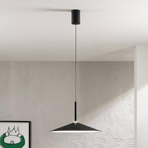 Luce Ambiente Design LED závěsné světlo Khan, černá, Ø 48 cm, kov,, Černá, Obývací pokoj / jídelna, kov, Moderní