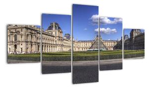 Muzeum Louvre - obraz (125x70cm)