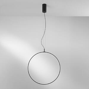 Luce Ambiente Design LED závěsné světlo Toorx, černá, Ø 60 cm, kov,, Černá, Obývací pokoj / jídelna, kov, Moderní