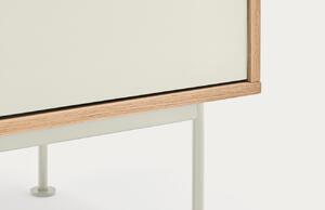 Krémově bílá dubová komoda Teulat Yoko 180 x 45 cm