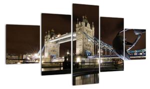 Noční Tower Bridge - obraz (125x70cm)