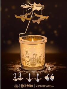 Vonná svíčka Harry Potter™ otočná Golden Snitch™ se sříbrnými náušnicemi
