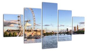 Londýnské oko (London eye) - obraz do bytu (125x70cm)