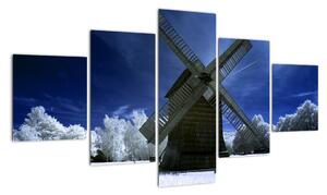 Větrný mlýn - obraz na stěnu (125x70cm)