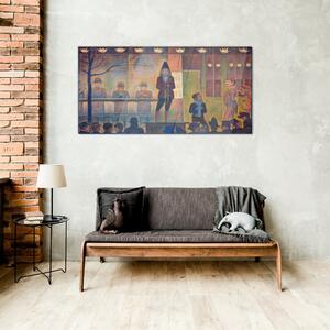 Obraz na skle Obraz na skle Cirkusová sideshow Seurat