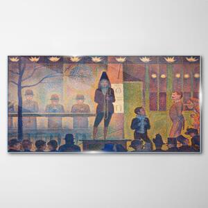 Obraz na skle Obraz na skle Cirkusová sideshow Seurat