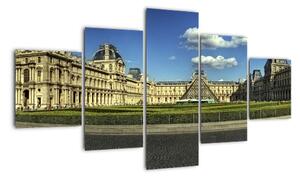 Muzeum Louvre - obraz (125x70cm)