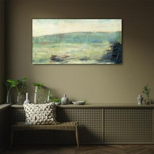 Obraz na skle Obraz na skle Krajina v Saint Ouen Seurat