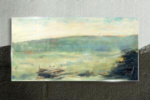 Obraz na skle Obraz na skle Krajina v Saint Ouen Seurat