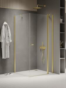 New Trendy New Soleo Light Gold sprchový kout 90x90 cm čtvercový zlatá lesk/průhledné sklo K-1853