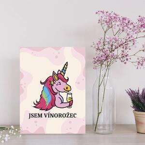 Sablio Dárková cedulka Jsem vínorožec: 30x40 cm