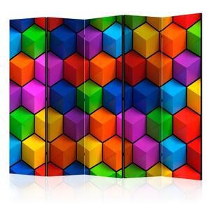 Paraván - Colorful Geometric Boxes II [Room Dividers]
