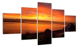 Západ slunce na moři - obraz (125x70cm)