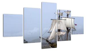 Loď - obraz (125x70cm)