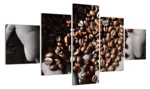 Kávová zrna - obraz (125x70cm)