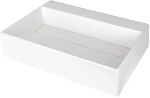 Deante Correo umyvadlo 60x40 cm obdélníkový na pult bílá matný CQR_AU6M