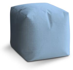 Sablio Taburet Cube Modrá sky blue - 40x40x40 cm