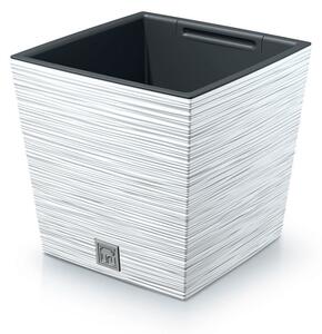 Květináč FURU SQUARE LOW 30 cm - barva: bílá