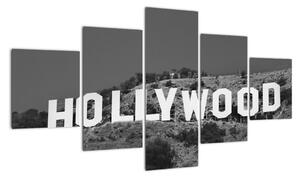 Nápis Hollywood - obraz (125x70cm)